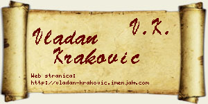Vladan Kraković vizit kartica